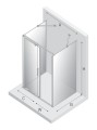 New Trendy Nz4 Kabina Smart Light Gold 1D Prostokątna Przyścienna U 140X80X200 Czyste 8mm Active Shield 2 0  EXK-4290