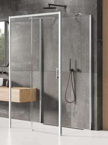 New Trendy Nz2 Kabina Prime 1D Prostokątna Przyścienna L 140X100X200 Czyste 6mm Active Shield 2 0  K-0831