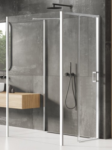 New Trendy Nz2 Kabina Prime 1D Prostokątna Przyścienna L 110X100X200 Czyste 6mm Active Shield 2 0  K-1259