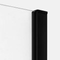 New Trendy Nz2 Kabina Prime Black 1D Prostokątna Przyścienna L 140X90X200 Czyste 6mm Active Shield 2 0  K-0926