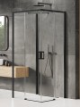New Trendy Nz2 Kabina Prime Black 2D Prostokątna Przyścienna P 70X90X200 Czyste 6mm Active Shield 2 0  K-1528