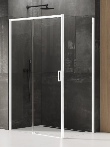 New Trendy Nz4 Kabina Prime White 1D Prostokątna L 130X70X200 Czyste 6mm Active Shield 2 0  D-0406A D-0218B