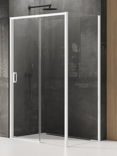New Trendy Nz4 Kabina Prime White 1D Prostokątna P 150X80X200 Czyste 6mm Active Shield 2 0  K-1405