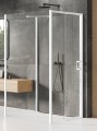 New Trendy Nz4 Kabina Prime White 1D Prostokątna Przyścienna L 100X120X200 Czyste 6mm Active Shield 2 0  K-1625