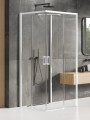 New Trendy Nz4 Kabina Prime White 2D Prostokątna Przyścienna L 90X100X200 Czyste 6mm Active Shield 2 0  K-1095