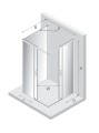 New Trendy Nz4 Kabina Prime White 2D Prostokątna Przyścienna P 90X100X200 Czyste 6mm Active Shield 2 0  K-1542
