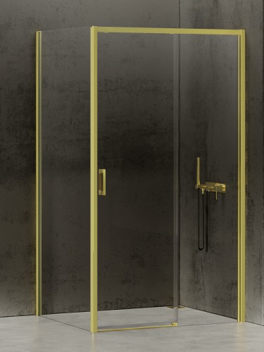 New Trendy Nz4 Kabina Prime Light Gold 1D Prostokątna P 160X90X200 Czyste 6mm Active Shield 2 0  D-0433A D-0224B