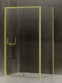 New Trendy Nz4 Kabina Prime Light Gold 1D Prostokątna P 130X80X200 Czyste 6mm Active Shield 2 0  K-1477