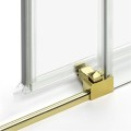 New Trendy Nz4 Kabina Prime Light Gold 1D Prostokątna Przyścienna L 150X70X200 Czyste 6mm Active Shield 2 0  K-1120