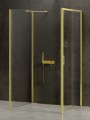 New Trendy Nz4 Kabina Prime Light Gold 1D Prostokątna Przyścienna P 110X100X200 Czyste 6mm Active Shield 2 0  K-1175