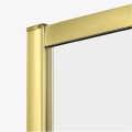 New Trendy Nz4 Kabina Prime Light Gold 2D Prostokątna Przyścienna P 90X100X200 Czyste 6mm Active Shield 2 0  K-1551