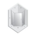 New Trendy Kabina New Komfort Black 1D Pięciokątna U 90X90X195 Grafit 8mm Active Shield 2 0  K-0807