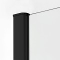 New Trendy Kabina New Komfort Black 1D Pięciokątna U 80X80X195 Czyste 8mm Active Shield 2 0 Wzór Kratka K-0802
