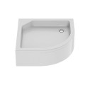 New Trendy Brodzik Artus Półokrągły Biały Akrylowy 90X90X21 B-0360