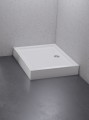 New Trendy Brodzik Cantare Prostokątny Biały Akrylowy 100X80X15 5 B-0265