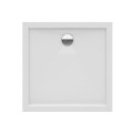 New Trendy Brodzik Cantare Kwadratowy Biały Akrylowy 80X80X15 5 B-0321