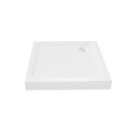 New Trendy Brodzik Mild Kwadratowy Biały Akrylowy 100X100X11 5 B-0606