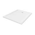 New Trendy Brodzik Mild Prostokątny Biały Akrylowy 80X160X4 5 B-0637