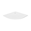 New Trendy Brodzik Mild Półokrągły Biały Akrylowy 90X90X4 5 B-0622