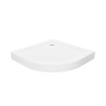New Trendy Brodzik Mild Stone Półokrągły Biały Akrylowy 90X90X11 5 B-0517