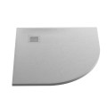 New Trendy Brodzik Mori Półokrągłyszary Konglomeratowy 90X90X3 B-0473