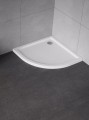 New Trendy Brodzik New Cantare Półokrągły Biały Akrylowy 100X100X4 5 B-0448