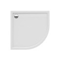 New Trendy Brodzik New Cantare Półokrągły Biały Akrylowy 80X80X4 5 B-0381