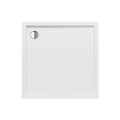 New Trendy Brodzik New Cantare Kwadratowy Biały Akrylowy 90X90X4 5 B-0421