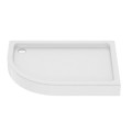 New Trendy Brodzik New Maxima Asymetryczny P Biały Akrylowy 100X80X14 B-0375