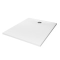 New Trendy Brodzik Nex Prostokątny Biały Konglomeratowy 100X90X3 5 B-0458
