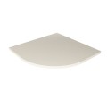 New Trendy Brodzik Nex Shade Półokrągły Beżowy - Struktura Konglomeratowy 80X80X3 5 B-0481