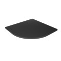 New Trendy Brodzik Nex Shade Półokrągły Antracyt - Struktura Konglomeratowy 80X80X3 5 B-0497