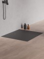 New Trendy Brodzik Nex Shade Kwadratowy Antracyt - Struktura Konglomeratowy 90X90X3 5 B-0501