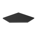 New Trendy Brodzik Nex Shade Pięciokątny Antracyt - Struktura Konglomeratowy 90X90X3 5 B-0499
