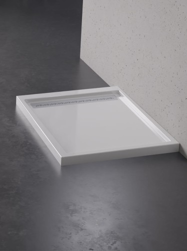 New Trendy Odwodnienie Visio Slim Prostokątny Chrom 90 OL-0069