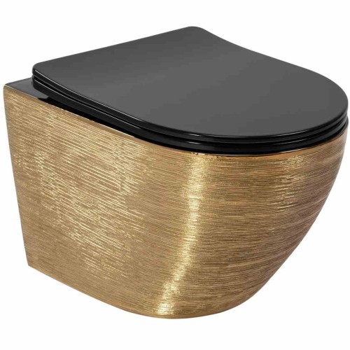 WC - CARLO MINI RIML DUR FLAT ZM GOLD BRUSH BLACK REA-C3300