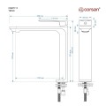 Bateria umywalkowa Corsan CMB7112BL Trino