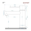 Bateria umywalkowa Corsan CMB7511CH Lugo