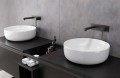 Bateria umywalkowa podtynkowa Corsan CMB7515BL Lugo czarna z wylewką