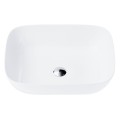 Umywalka nablatowa Corsan 649919 prostokątna 500x395x140 mm z korkiem Klik-Klak chrom