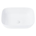 Umywalka nablatowa Corsan 649919 prostokątna 500x395x140 mm z korkiem Klik-Klak białym