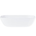 Umywalka nablatowa Corsan 649919 prostokątna 500x395x140 mm z korkiem Klik-Klak czarny