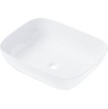 Umywalka nablatowa Corsan 649919 prostokątna 500x395x140 mm z korkiem Klik-Klak czarny