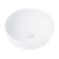 Umywalka nablatowa Corsan 649988 okrągła 415x415x135 mm z korkiem Klik-Klak białym