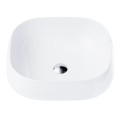 Umywalka nablatowa Corsan 649933 prostokątna 450x410x145 mm z korkiem Klik-Klak chrom