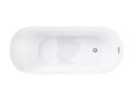 Wanna wolnostojąca Corsan Estella 170 cm z wykończeniem chrom