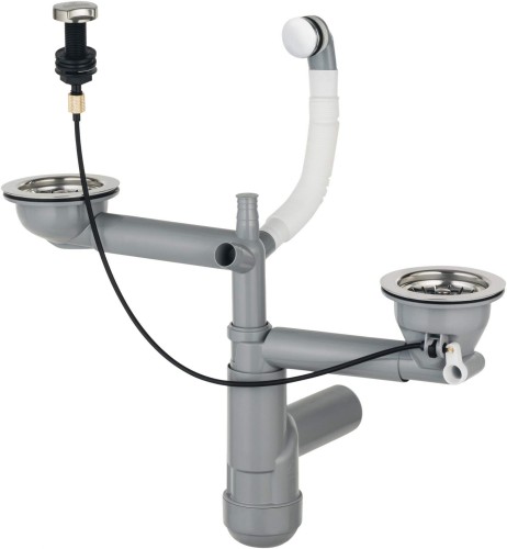 Deante Syfon Do Zlewozmywaka Granitowego 1 5- I 2-Komorowego - Space-Saver ZXY_9918