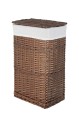 Kosz wiklinowy z wyściółką na pranie Koszoplotka wenge 47x35x66h