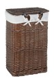Kosz wiklinowy z wyściółką na pranie Koszoplotka wenge 47x35x66h