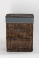 Kosz wiklinowy z wyściółką na pranie Koszoplotka wenge 47x35x66h